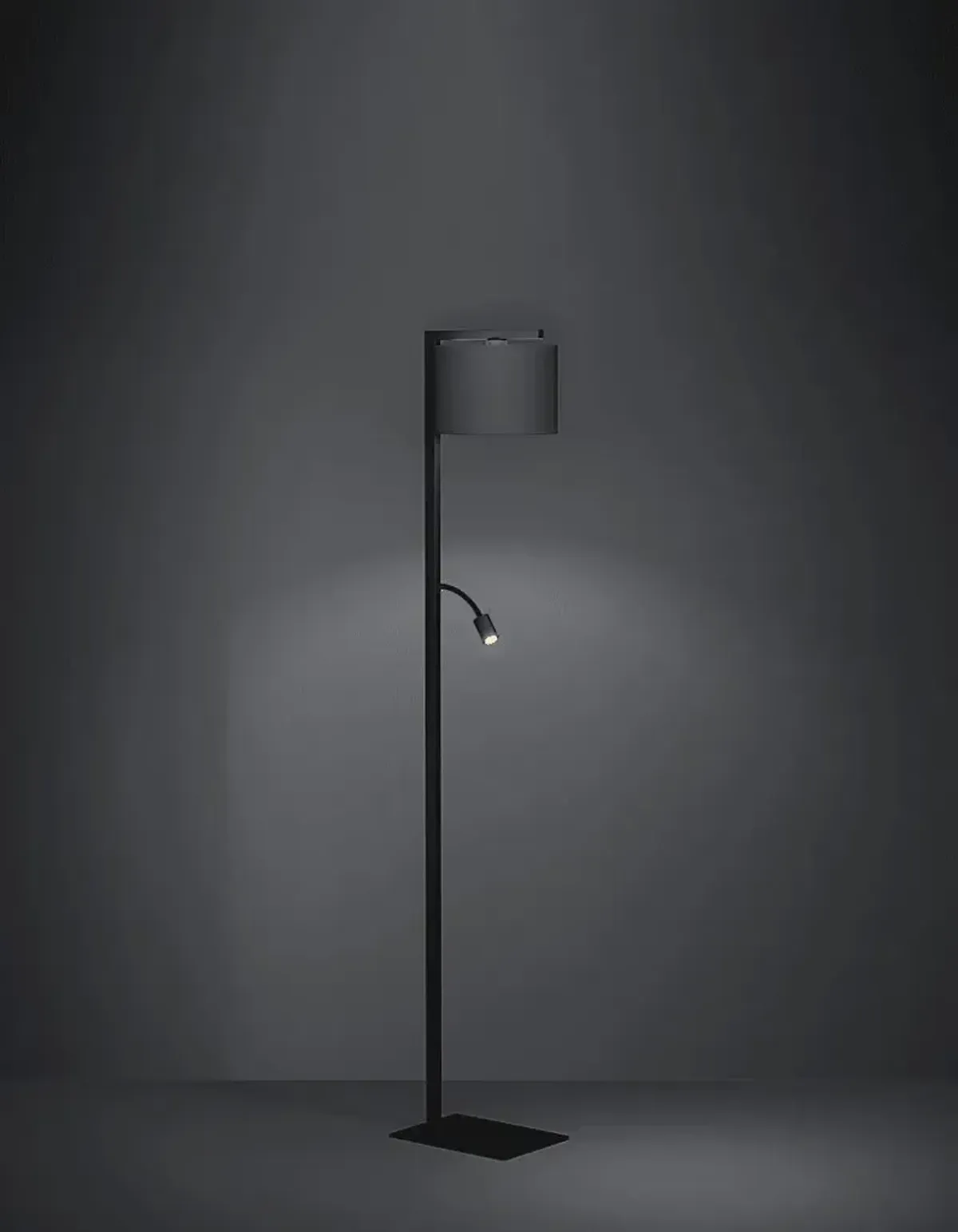Sorrento Edge Black Floor Lamp