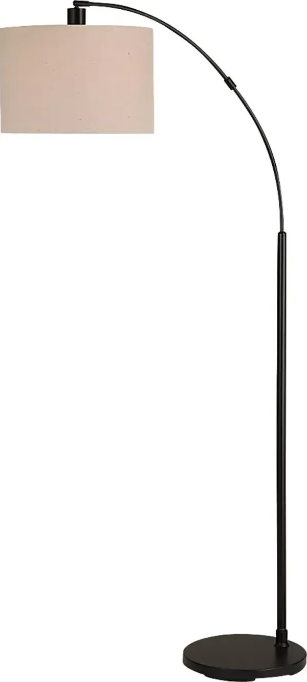 Nowak Edge Black Floor Lamp