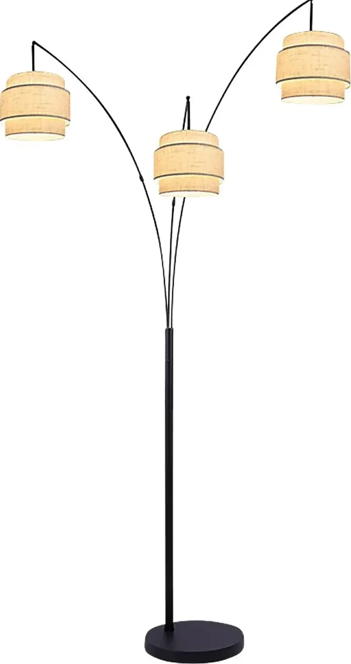 Izan View Black 3-Light Floor Lamp