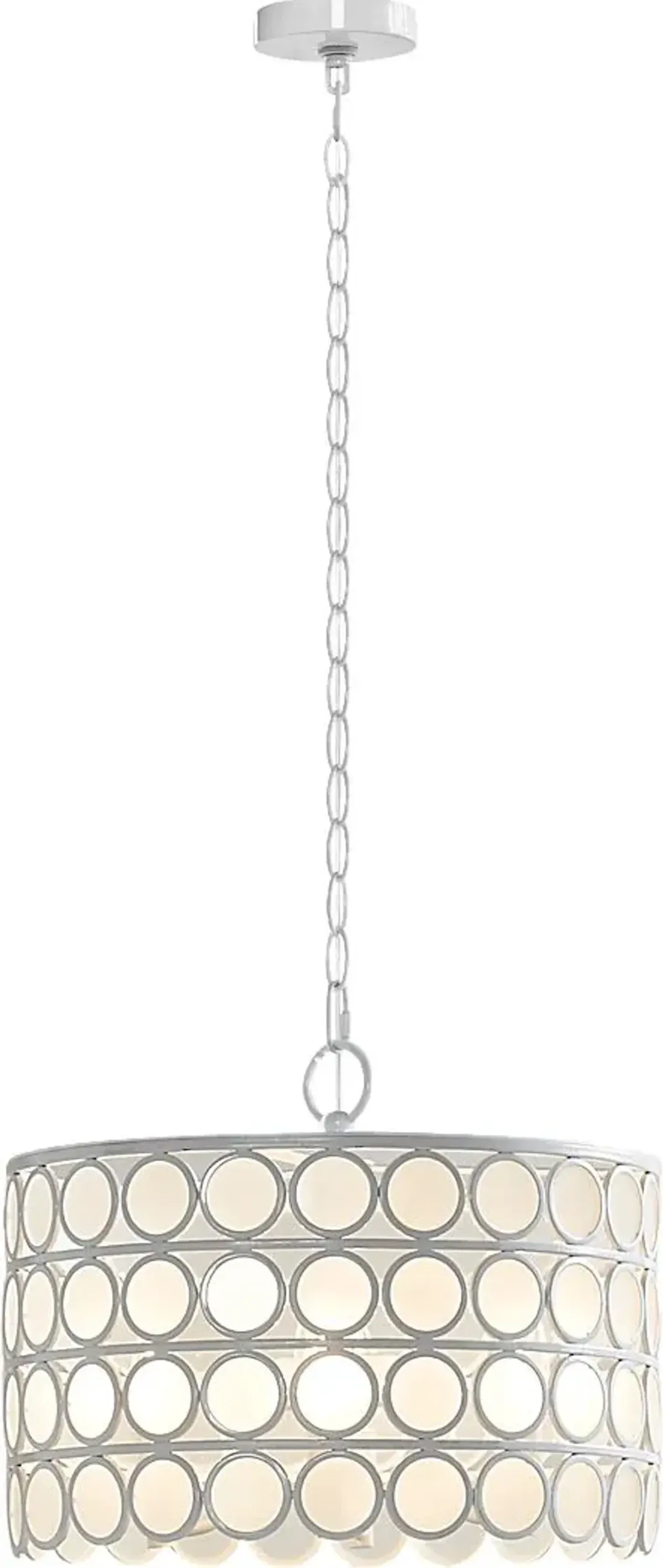 Bates Edge White Chandelier
