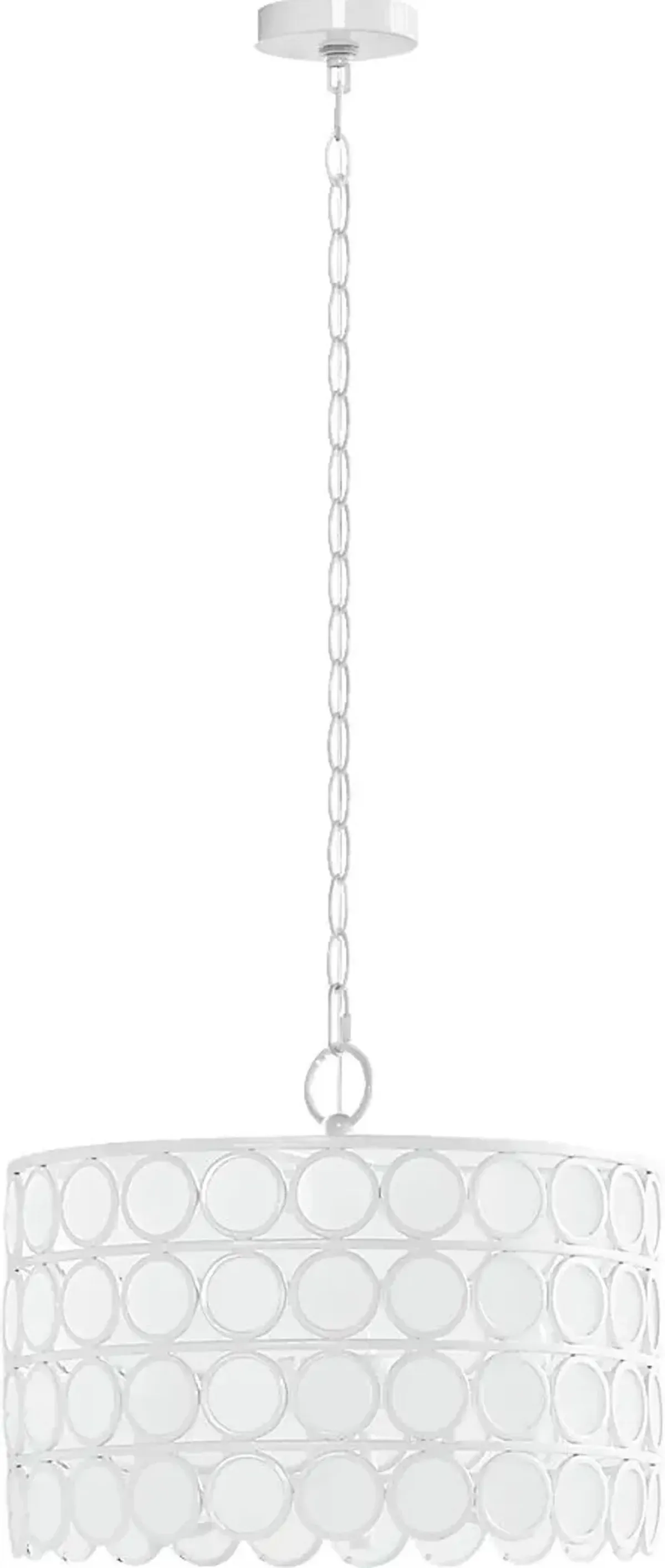 Bates Edge White Chandelier