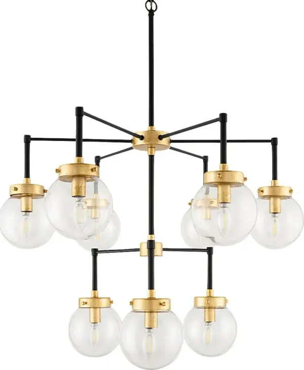 Piedmont Lake Black Chandelier