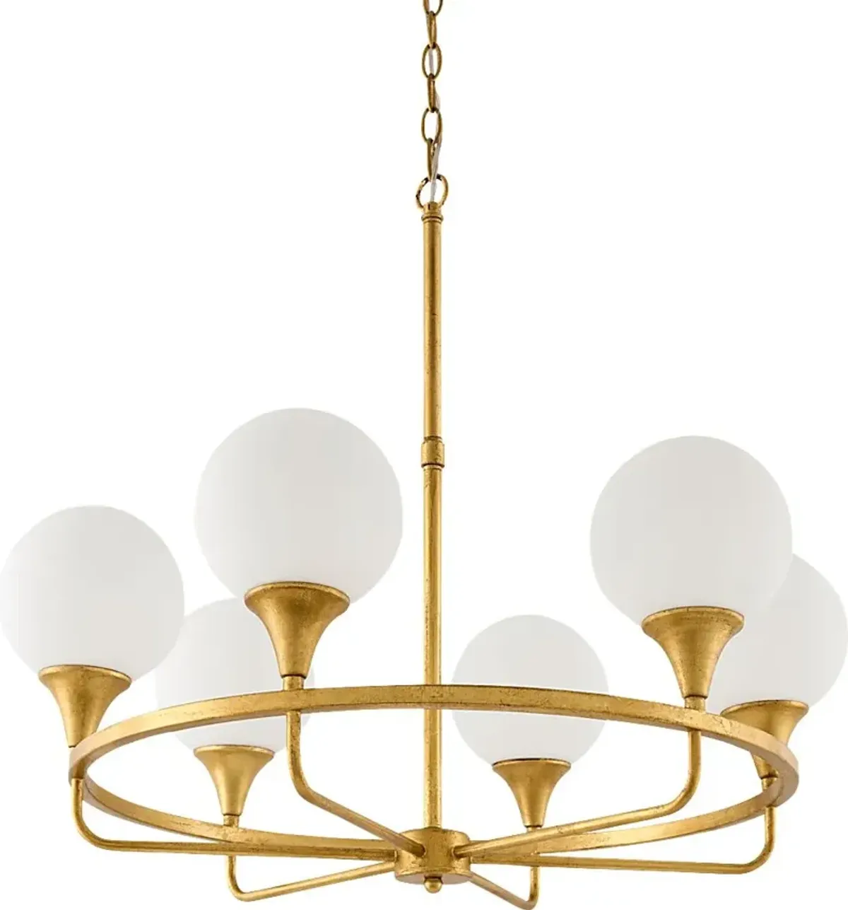 Gilchrist Post Gold Chandelier