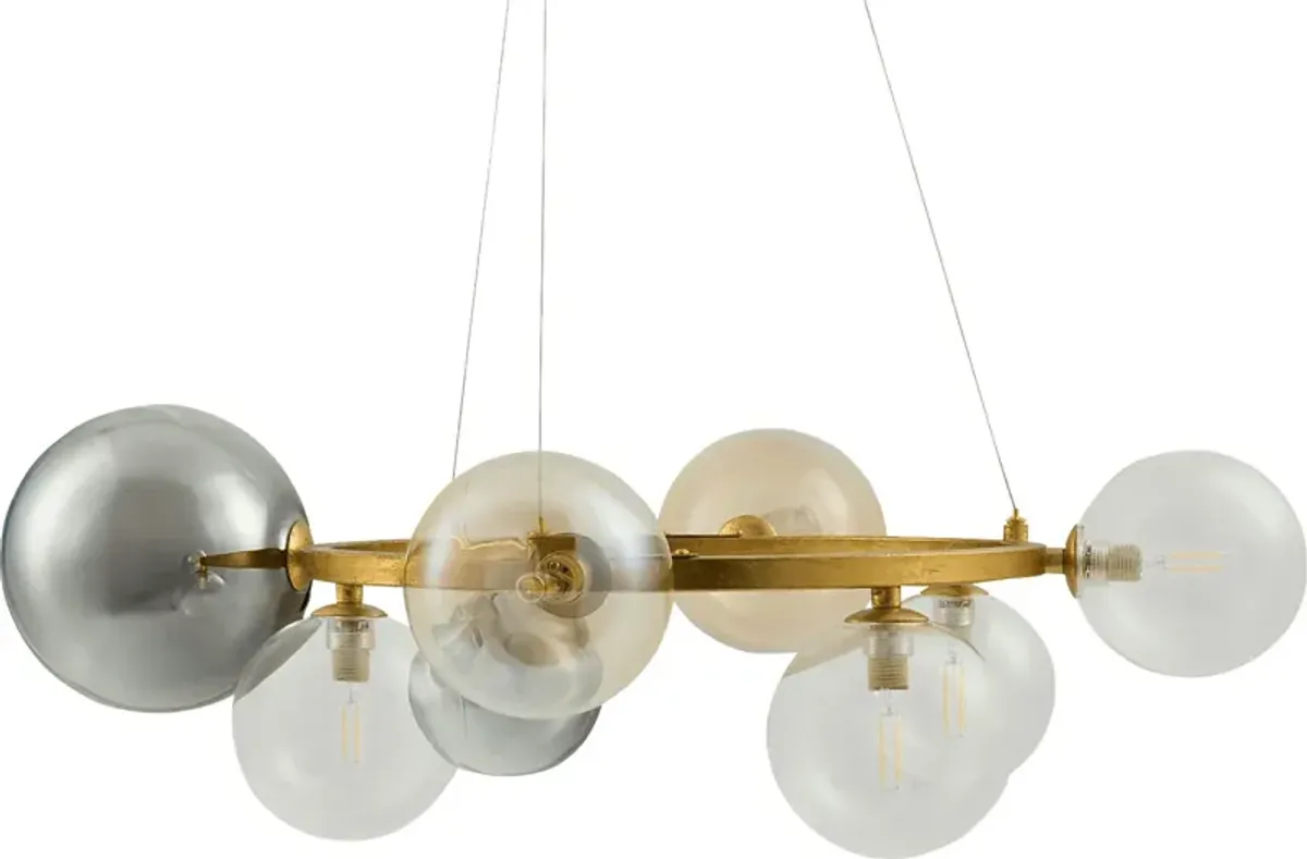 Ulster Boulevard Brass Chandelier