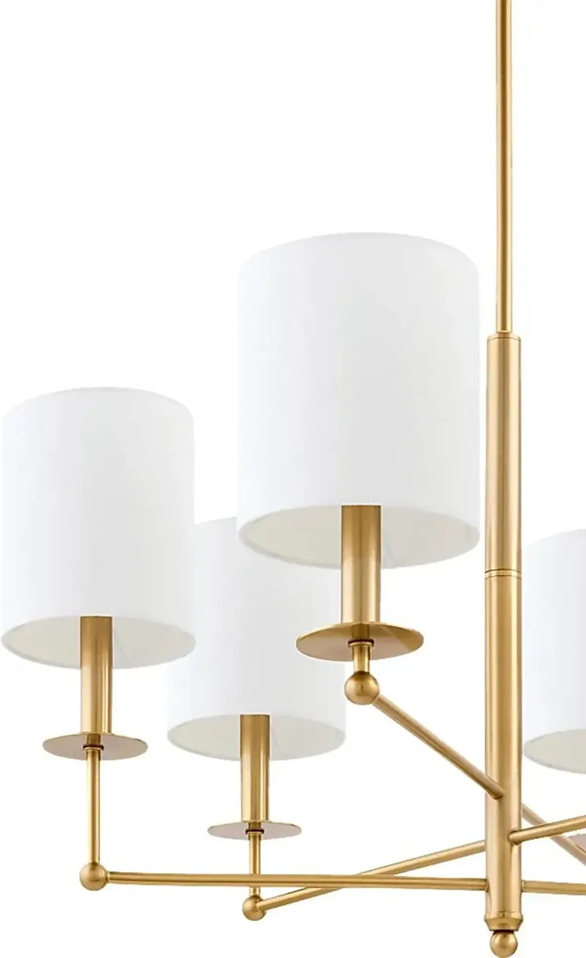 Troester Circle Brass Chandelier