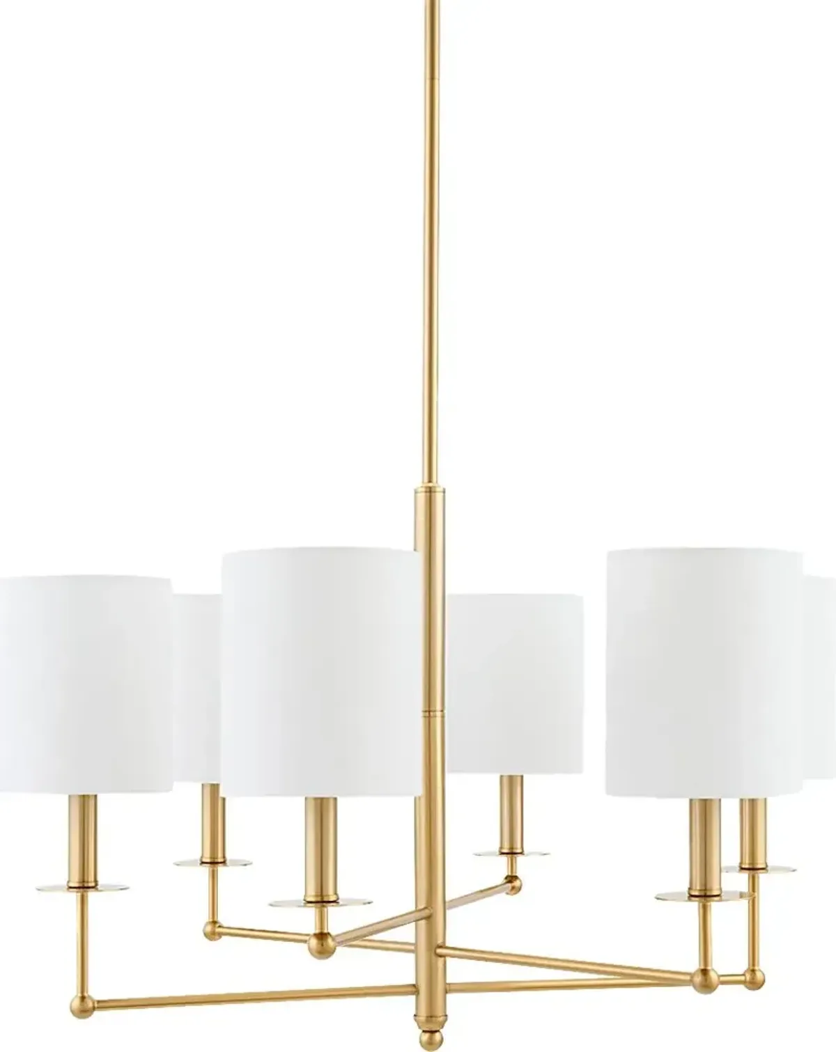 Troester Circle Brass Chandelier