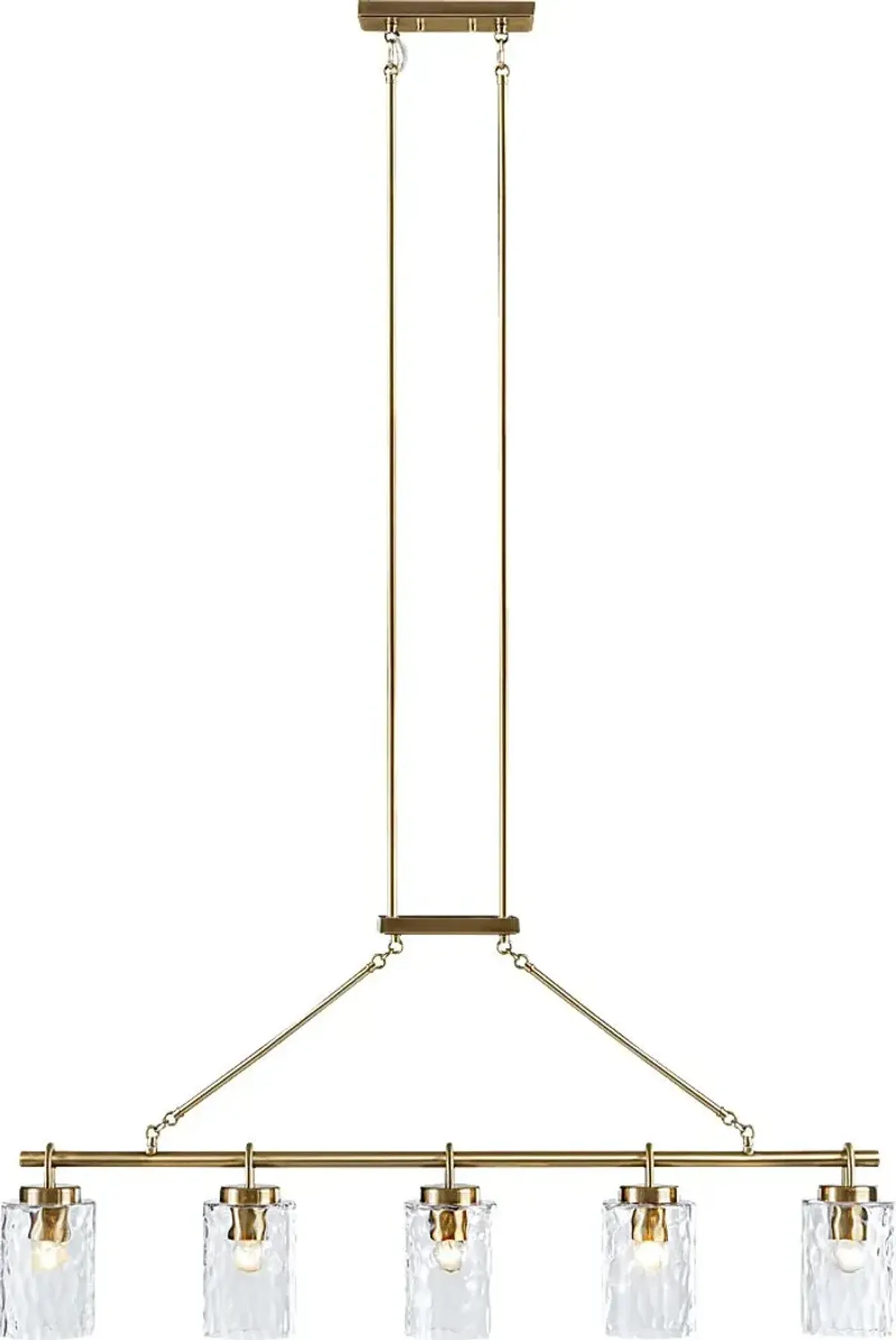 Amity Park Brass Chandelier