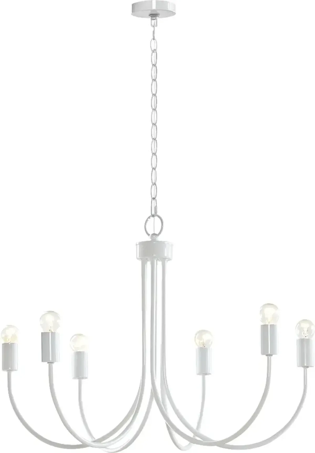 Drew Street White Chandelier