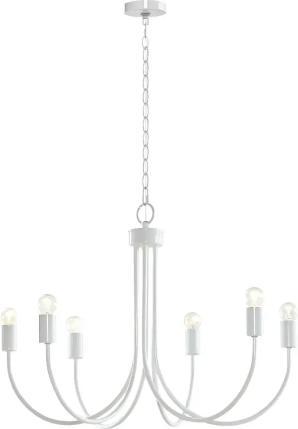 Drew Street White Chandelier