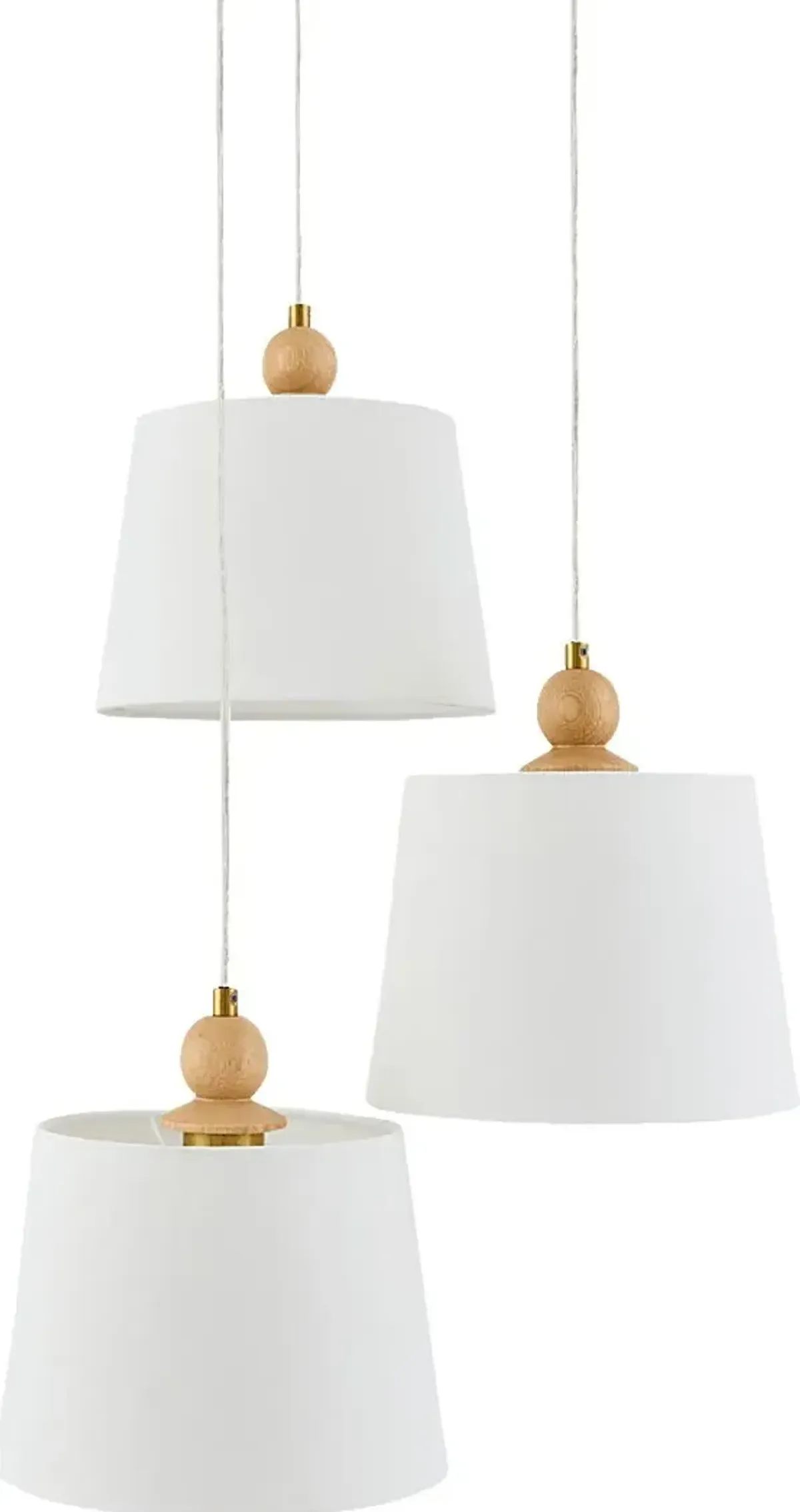 Woodren Circle Brown Chandelier