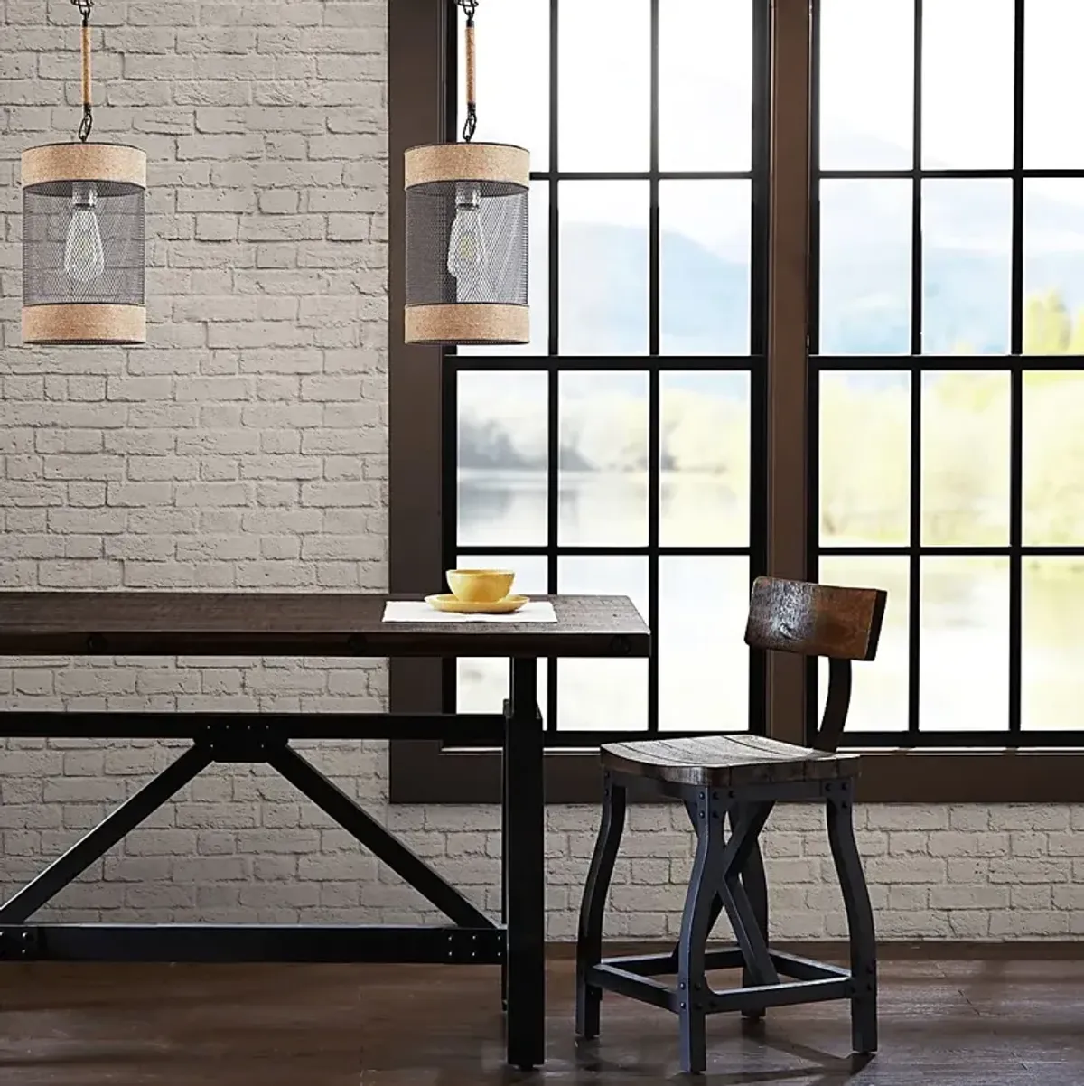 Strotter Oaks Natural Pendant Light