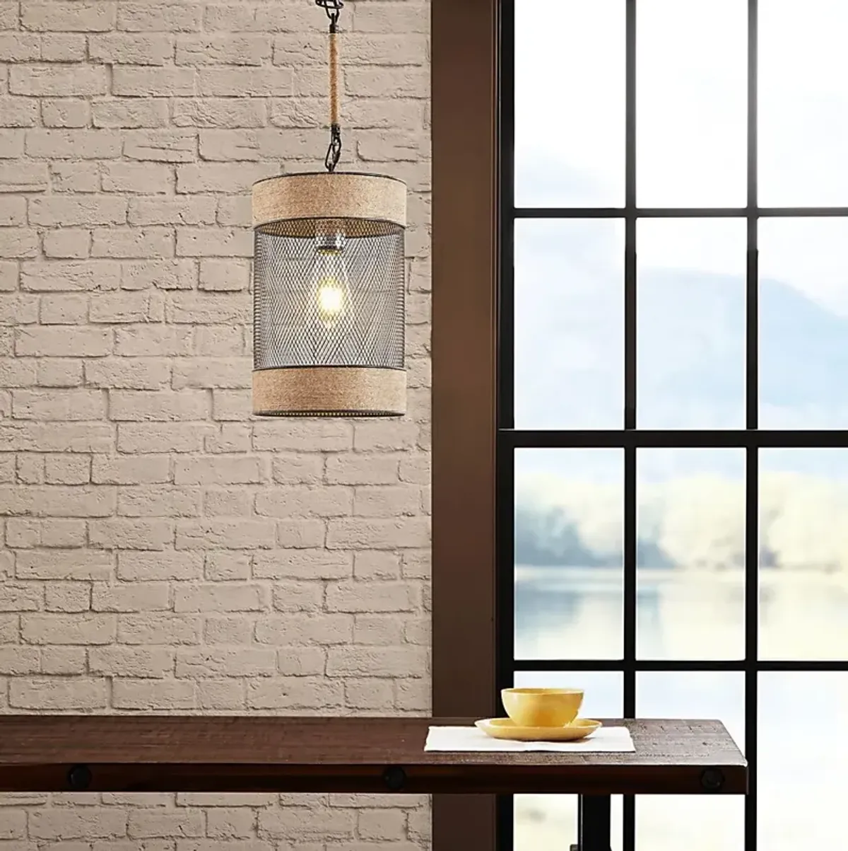 Strotter Oaks Natural Pendant Light