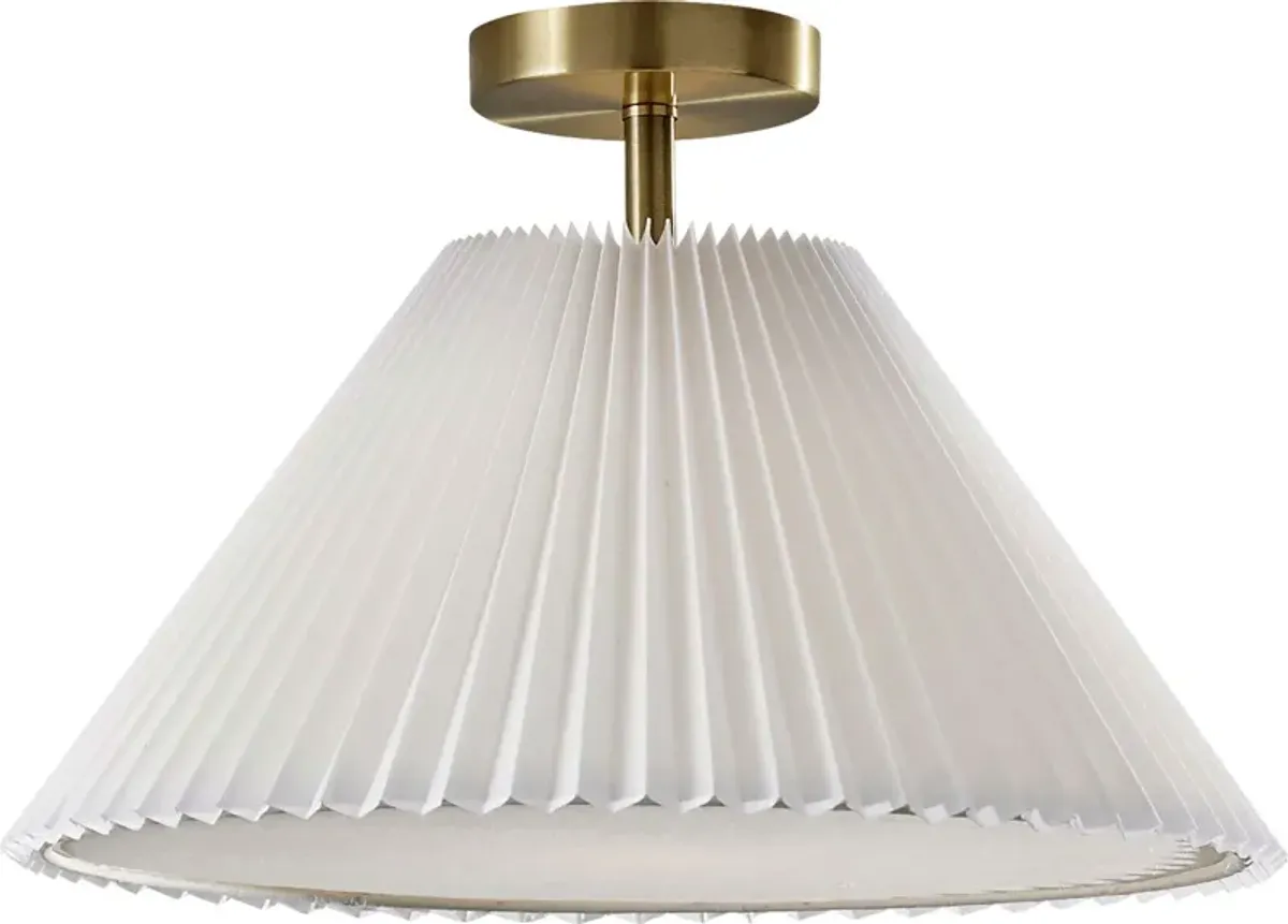 Dwyer Point Brass Flush Mount