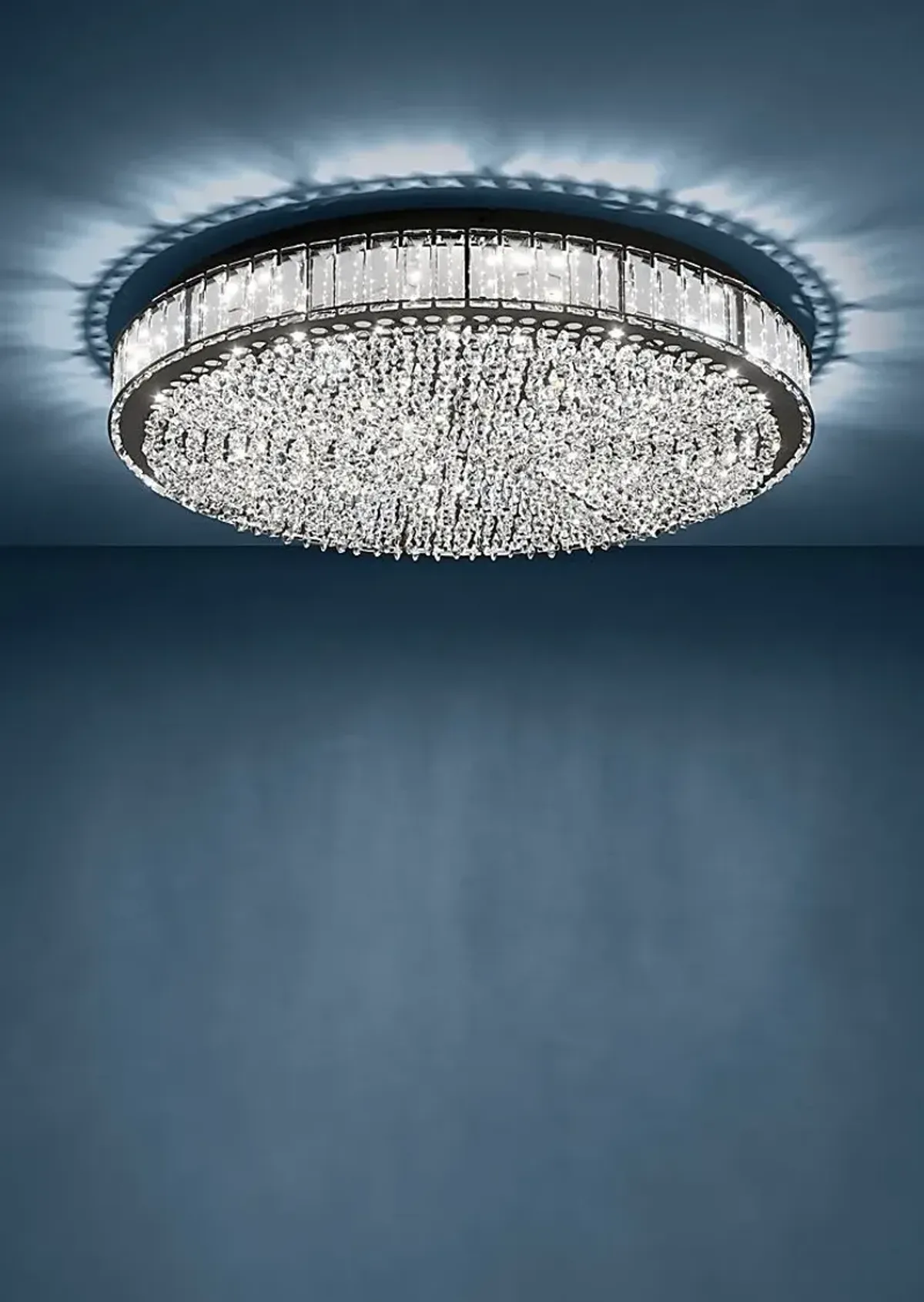 Chalfonte Sea Large Black Flush Mount