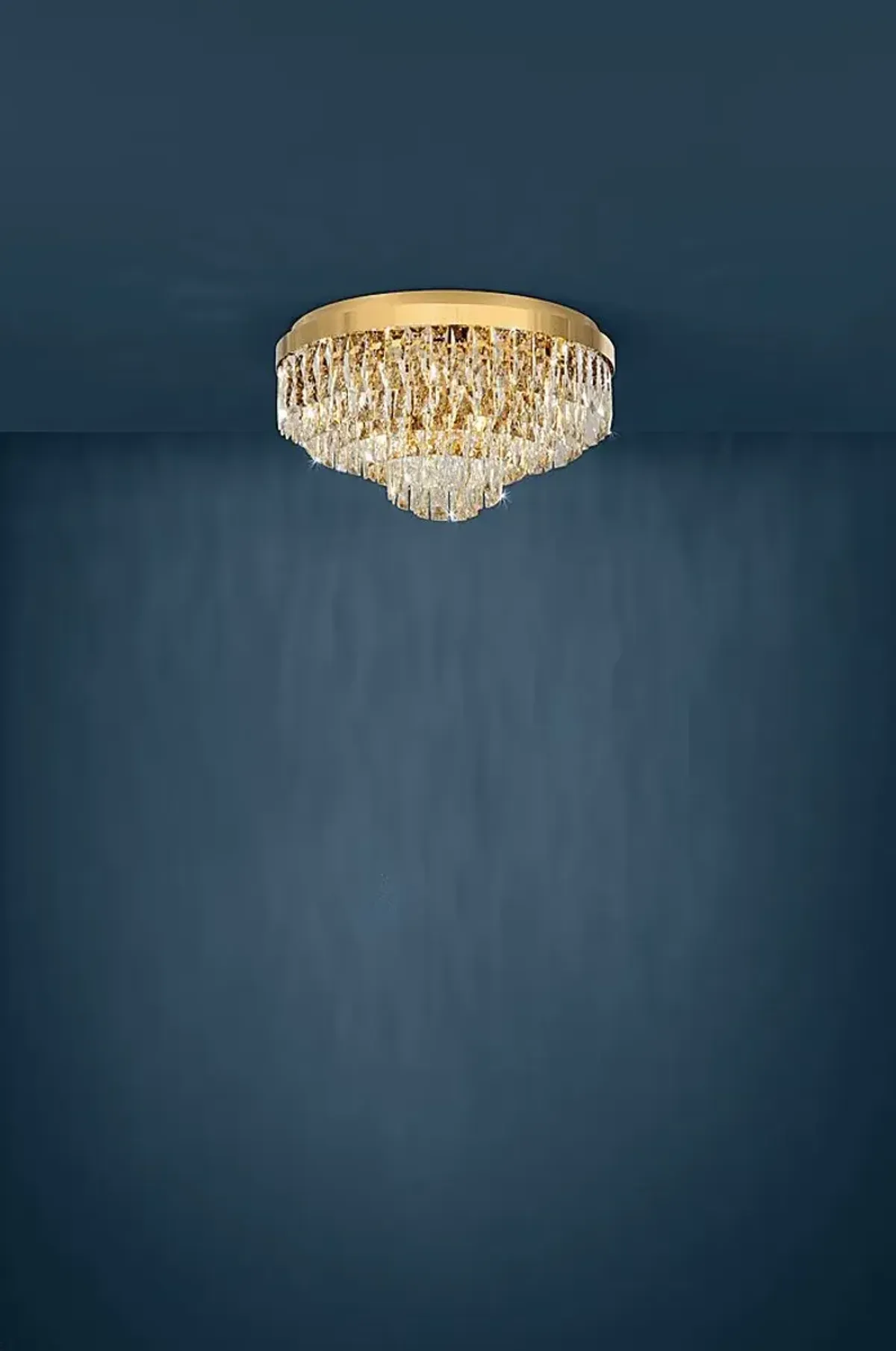 Virgil Sea Gold Flush Mount