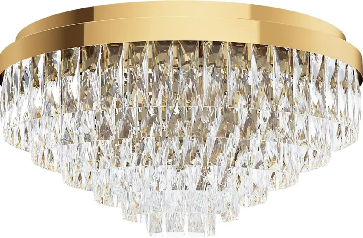 Virgil Sea Gold Flush Mount