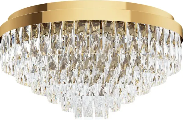 Virgil Sea Gold Flush Mount