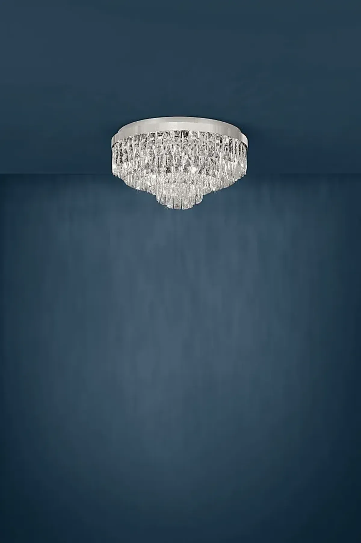 Virgil Sea Silver Flush Mount