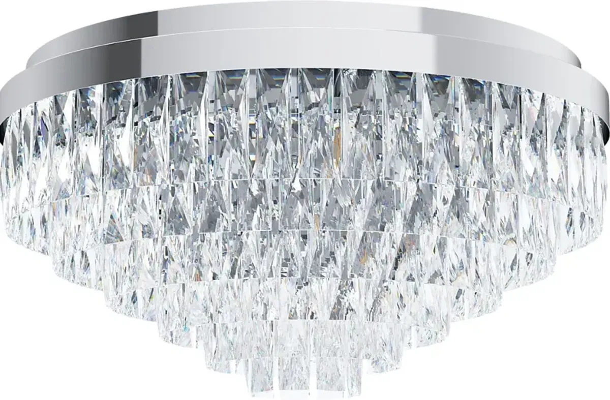 Virgil Sea Silver Flush Mount