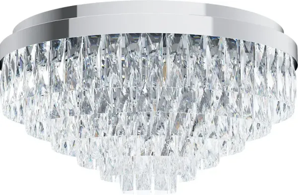 Virgil Sea Silver Flush Mount