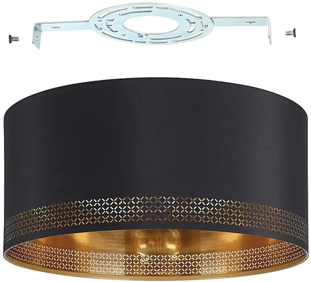 Renfrew Lane Black Flush Mount
