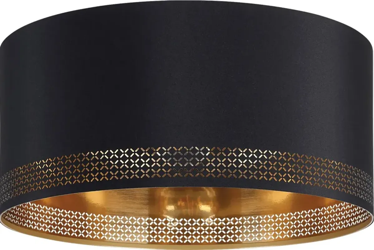 Renfrew Lane Black Flush Mount