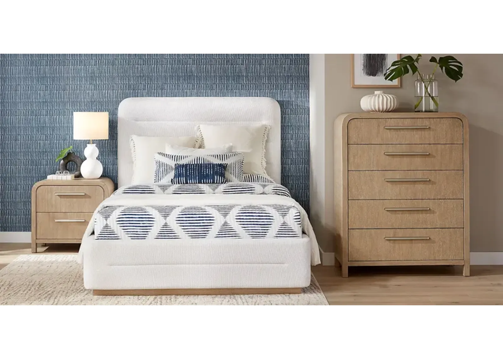 Canyon Cream 5 Pc King Upholstered Bedroom