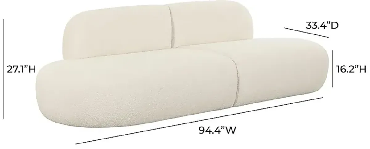 Columa Cream Sofa