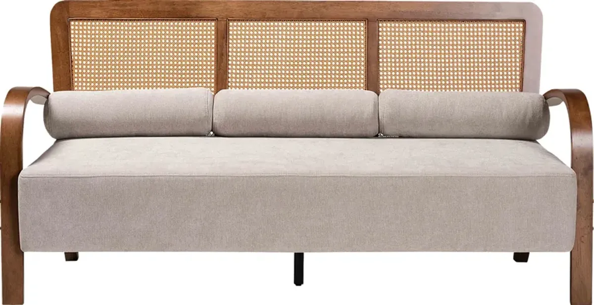 Leraleigh Walnut Sofa