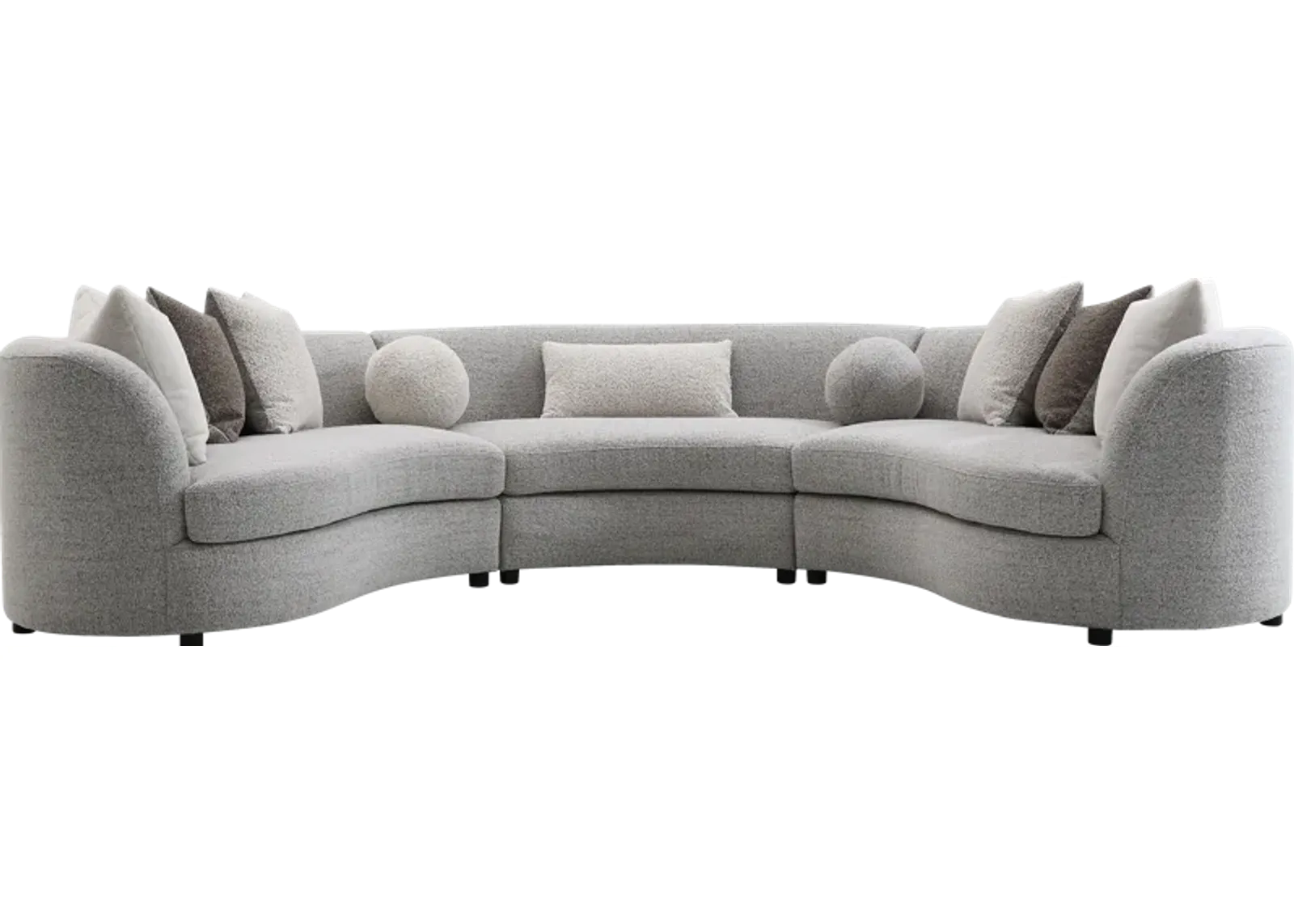 Brangas Gray 3 Pc Sectional