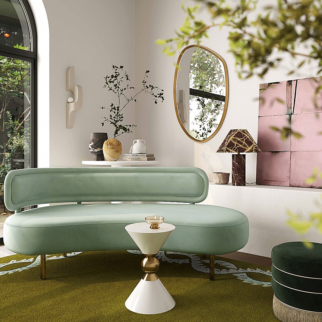 Catawissa Mint Green Sofa