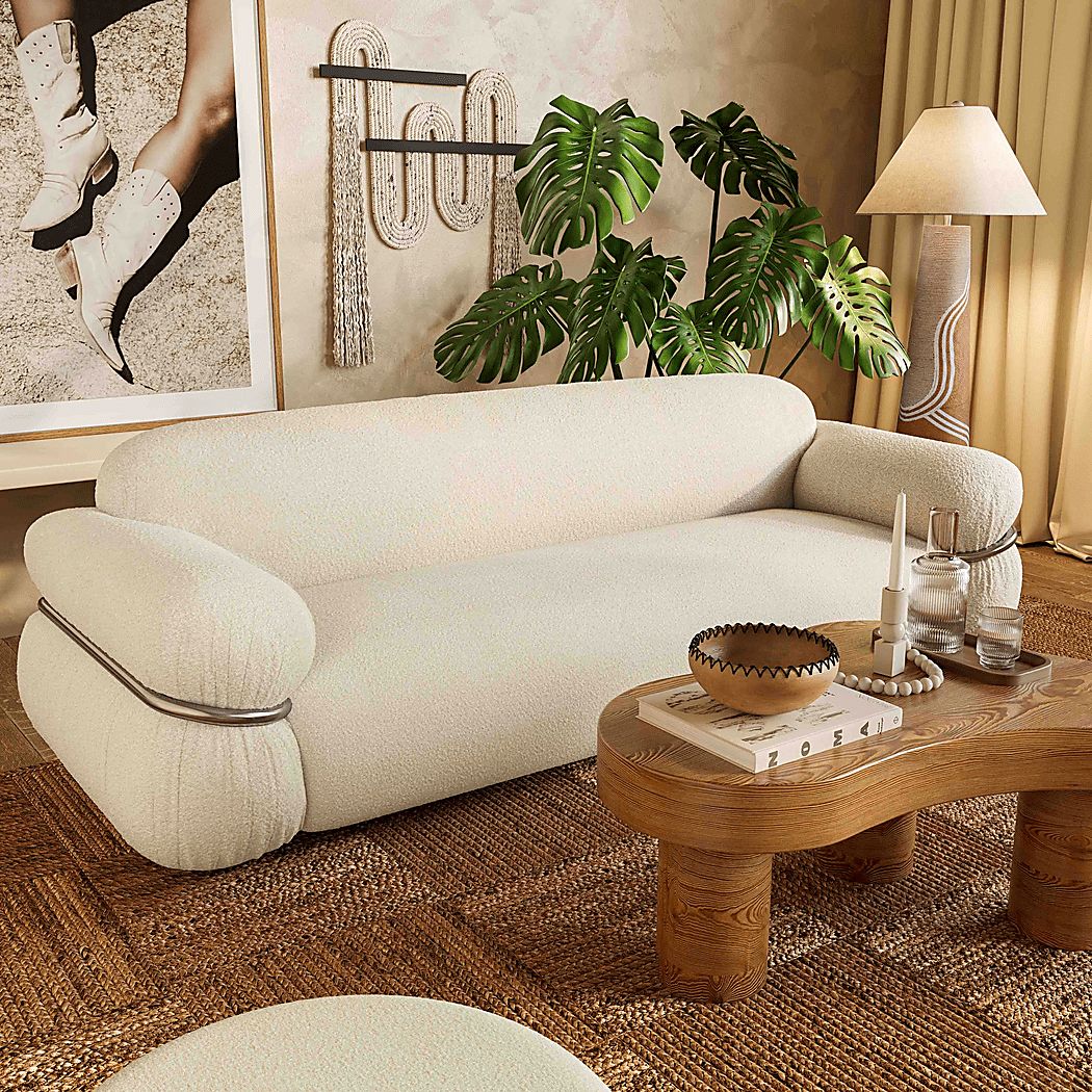 Hadtner Cream Sofa