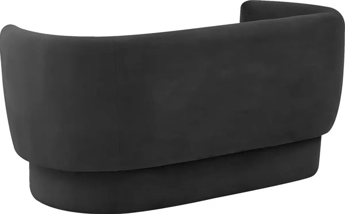 Fiaba Black Loveseat