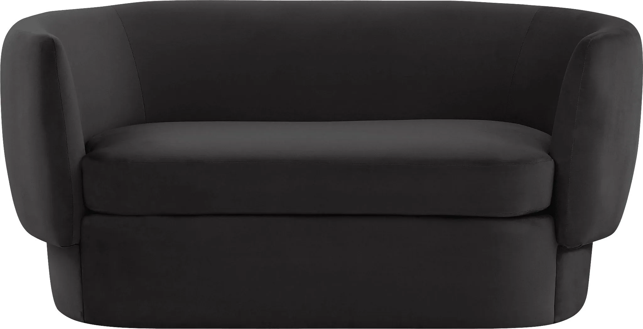 Fiaba Black Loveseat