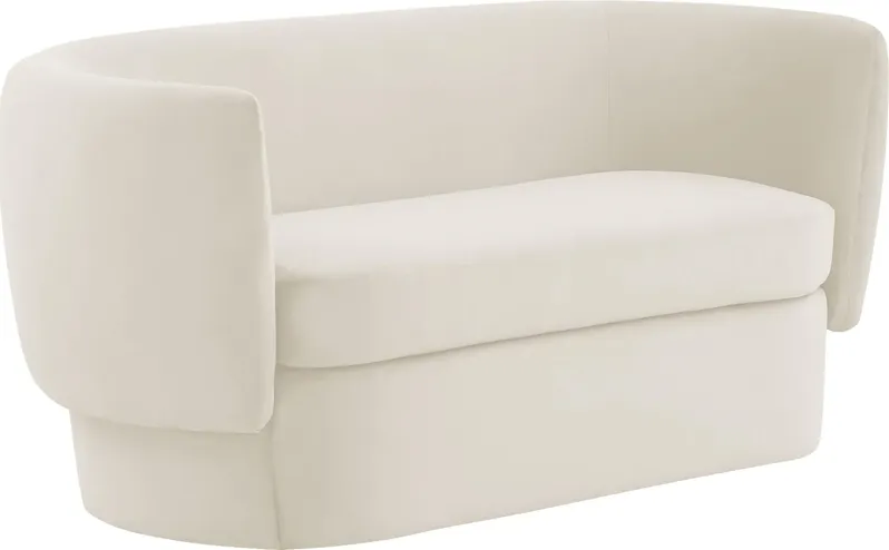 Fiaba Cream Loveseat