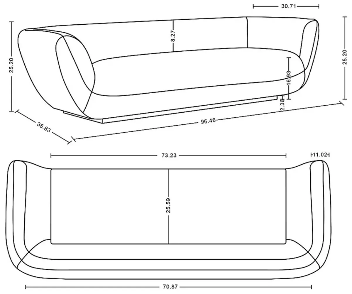 Breezewick Brown Sofa