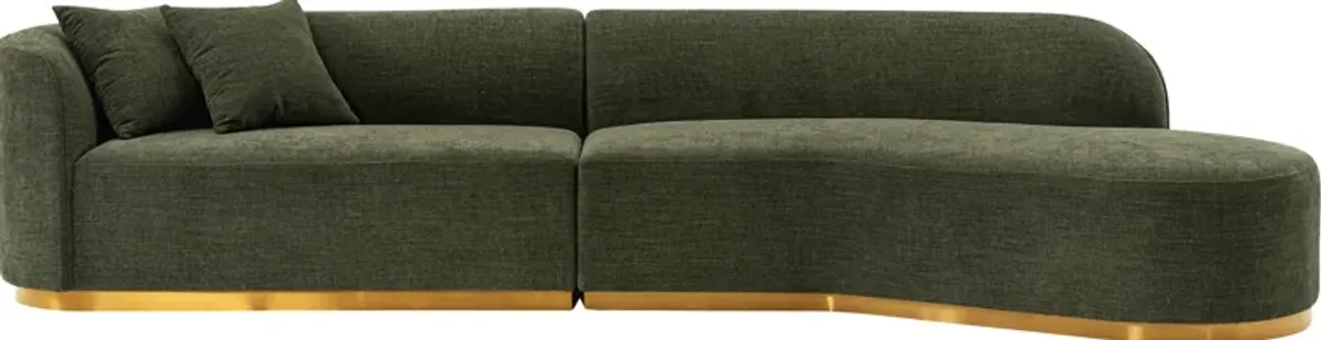 Cawdor Green 2 Pc Sectional