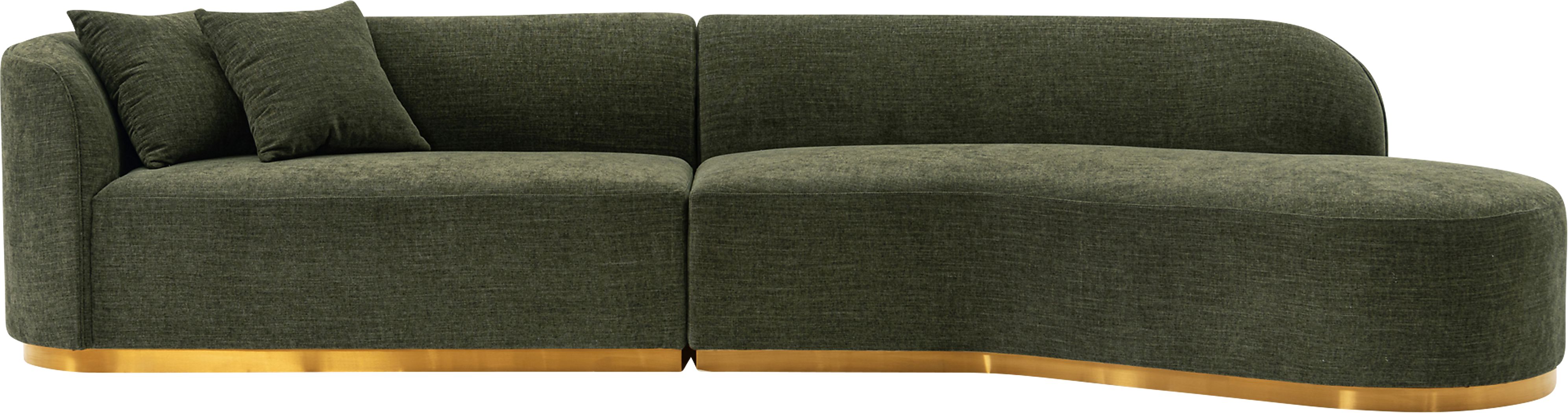 Cawdor Green 2 Pc Sectional