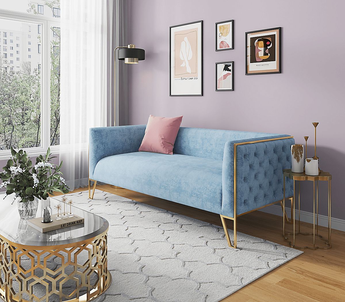 Dellsway Blue Sofa