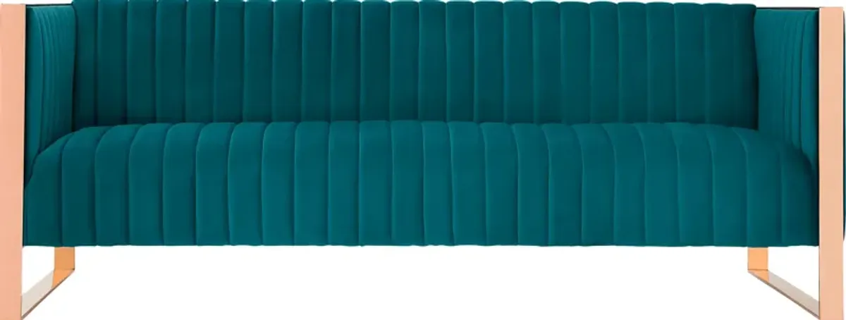 Dunellen Blue Sofa