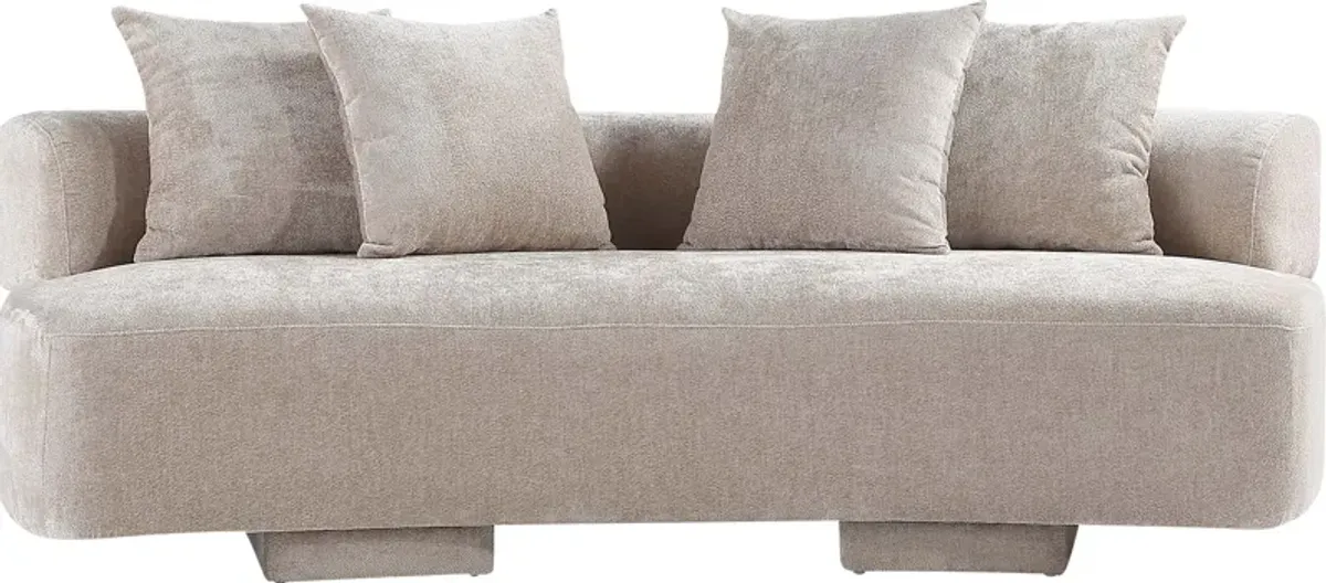 Mipolomol Beige Loveseat