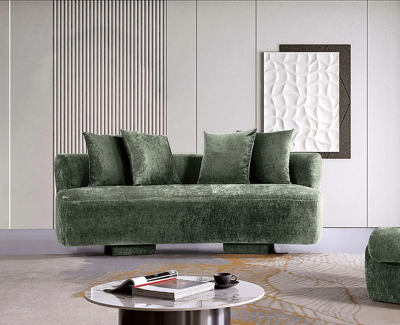 Mipolomol Green Loveseat