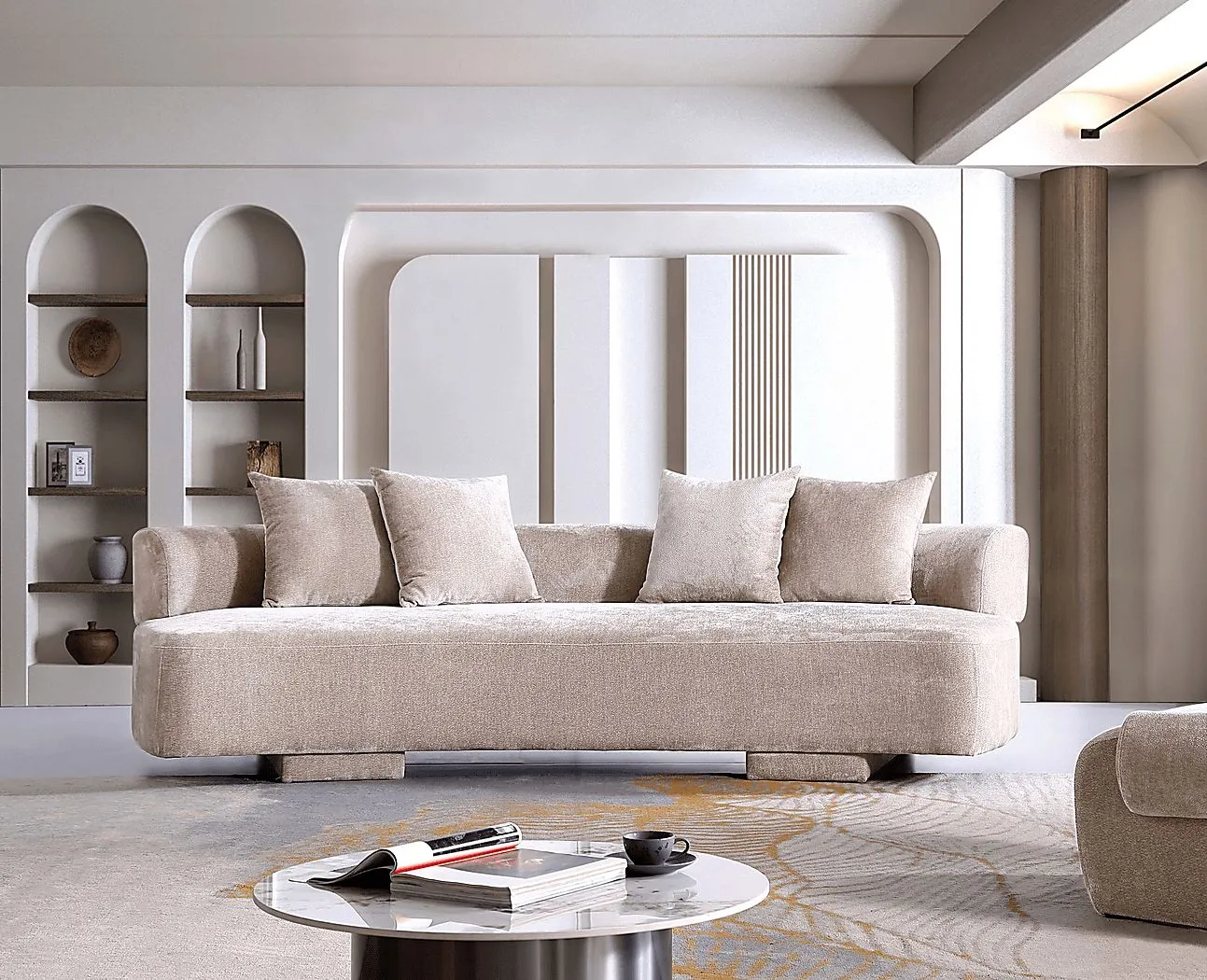 Mipolomol Beige Sofa