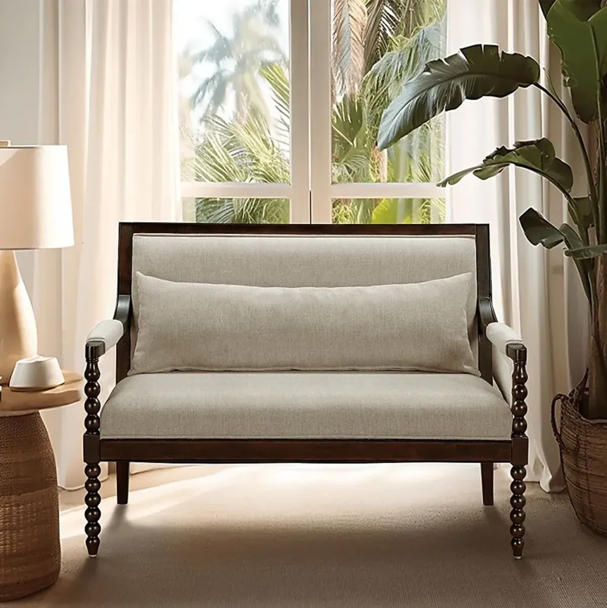 Julianas Taupe Settee