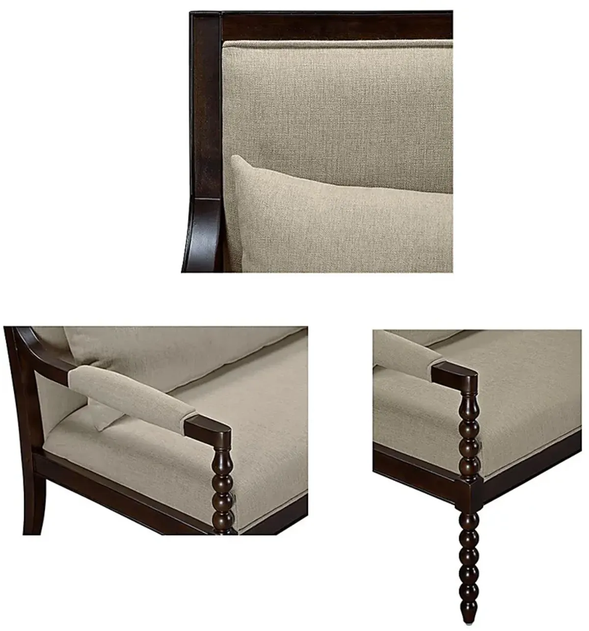 Julianas Taupe Settee