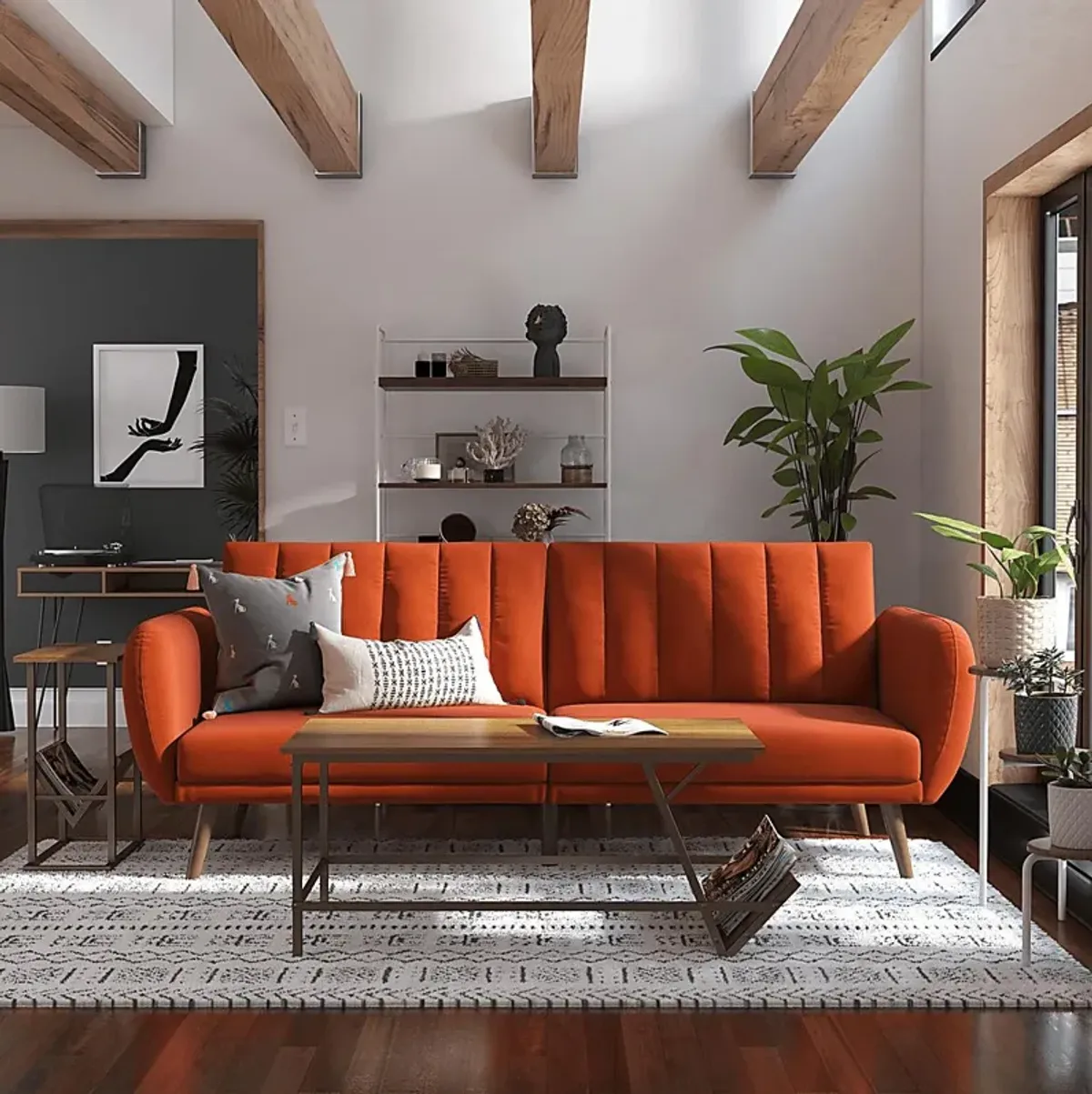 Velron Orange Futon