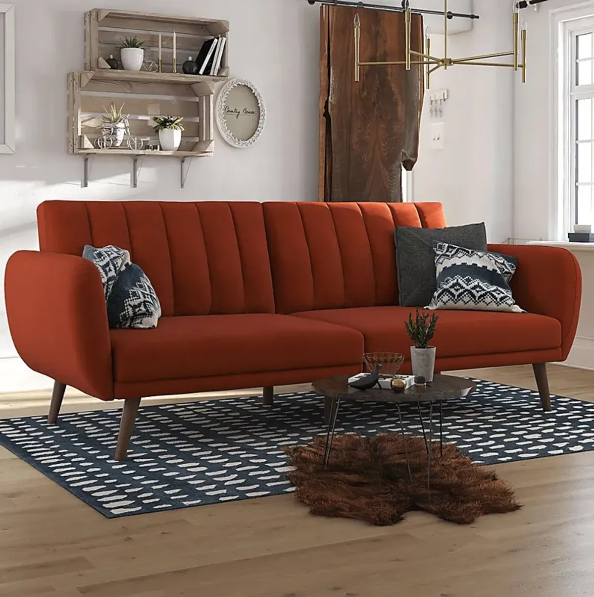 Velron Orange Futon