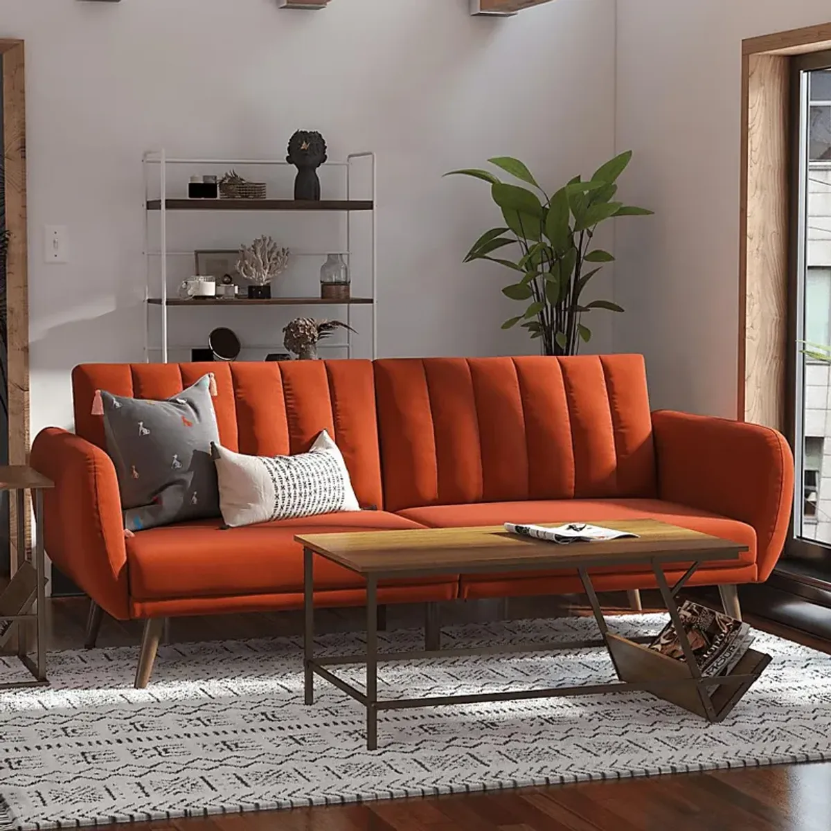 Velron Orange Futon