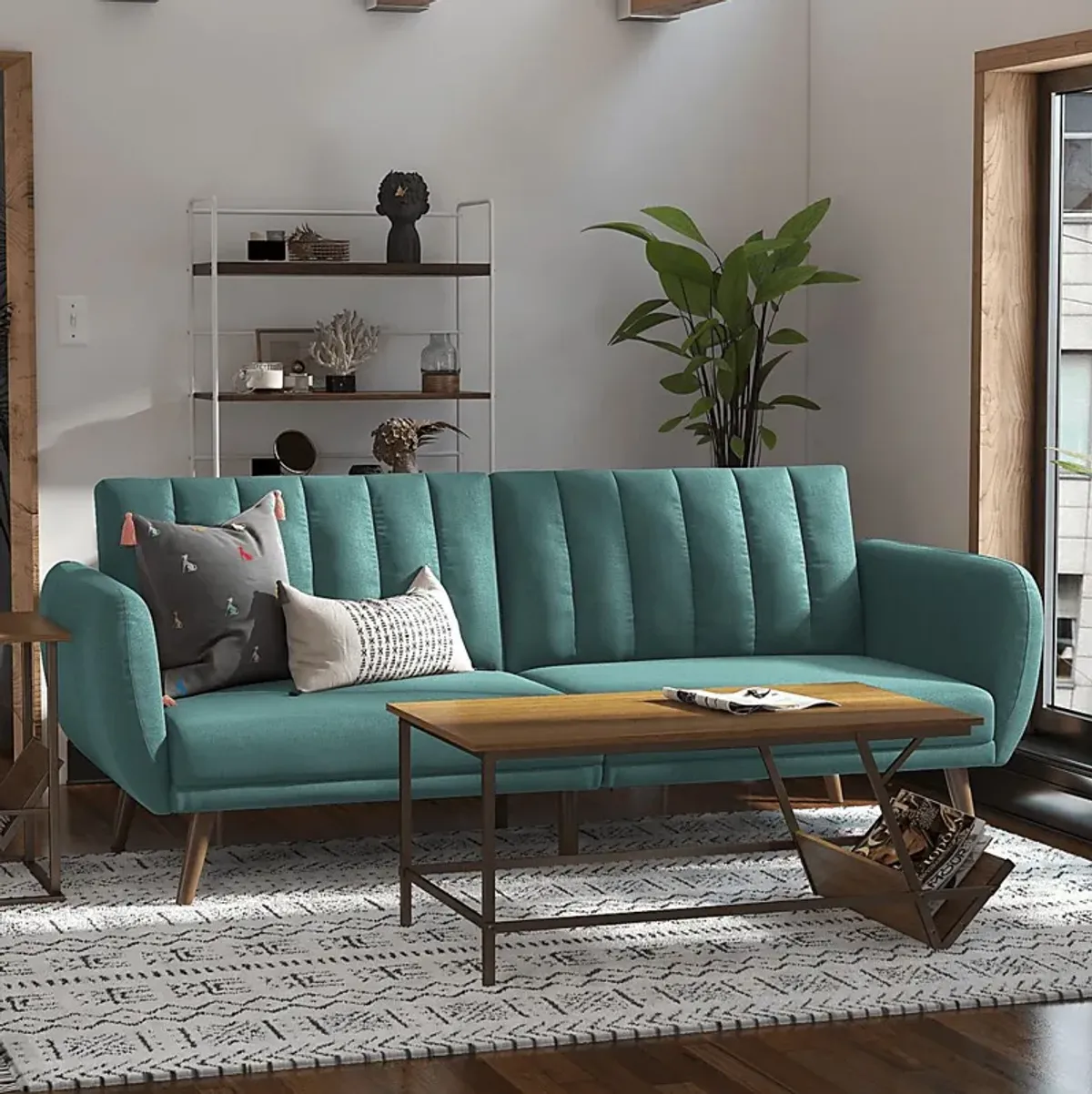 Velron Teal Futon