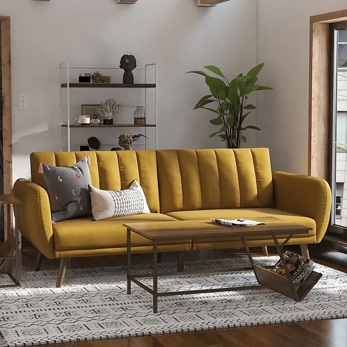 Velron Mustard Futon